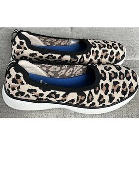 Keds Bliss Walk in Leopard Knit Skimmer sneaker - Black, Tan & White